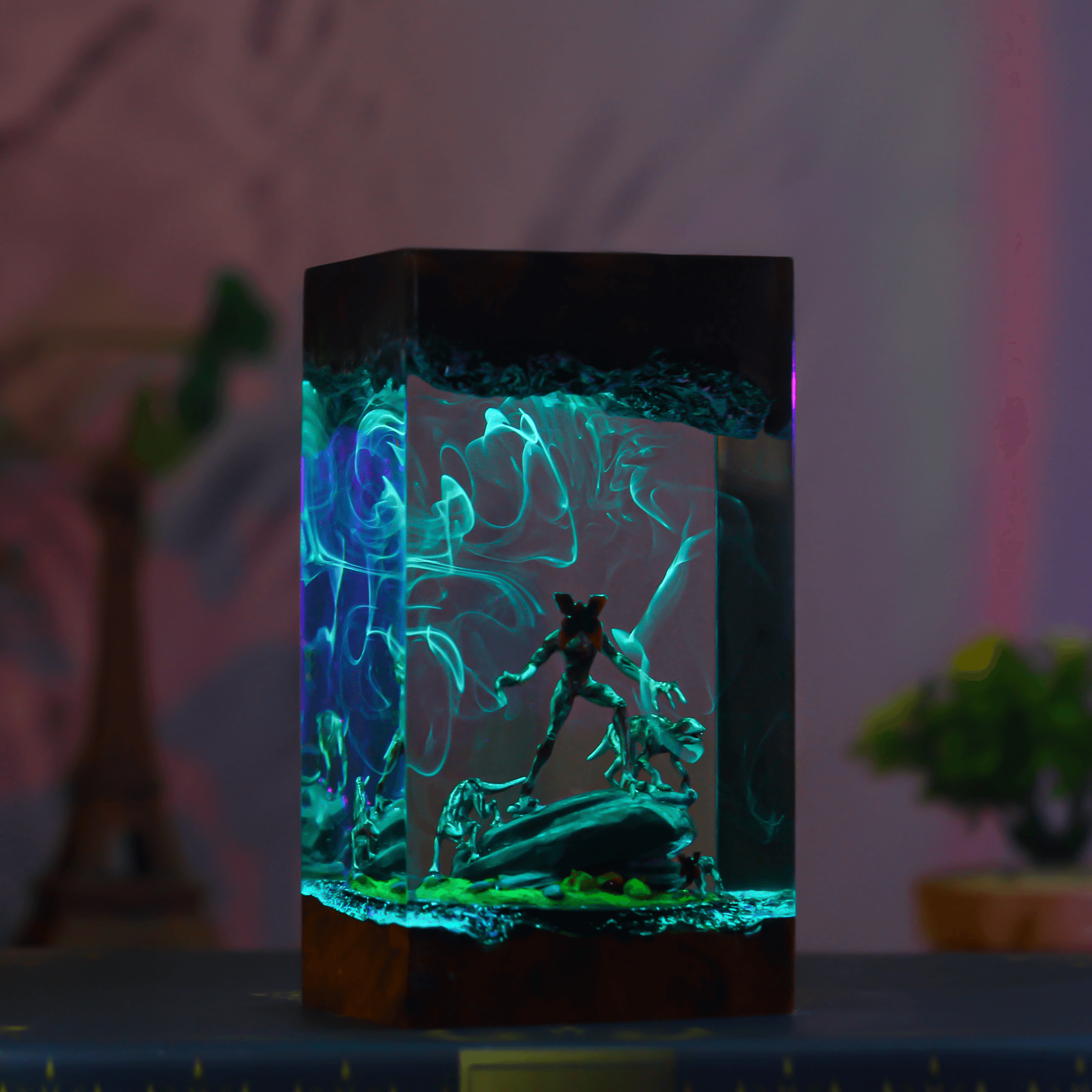 Handmade Demogorgon Resin Lamp – Stranger Things Creature Art Light - View 1