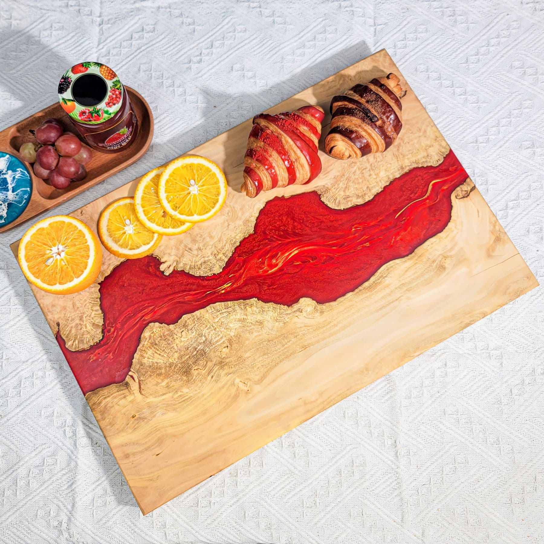 Handmade Resin Wood Cutting Board – Premium Artistic Design - View 1