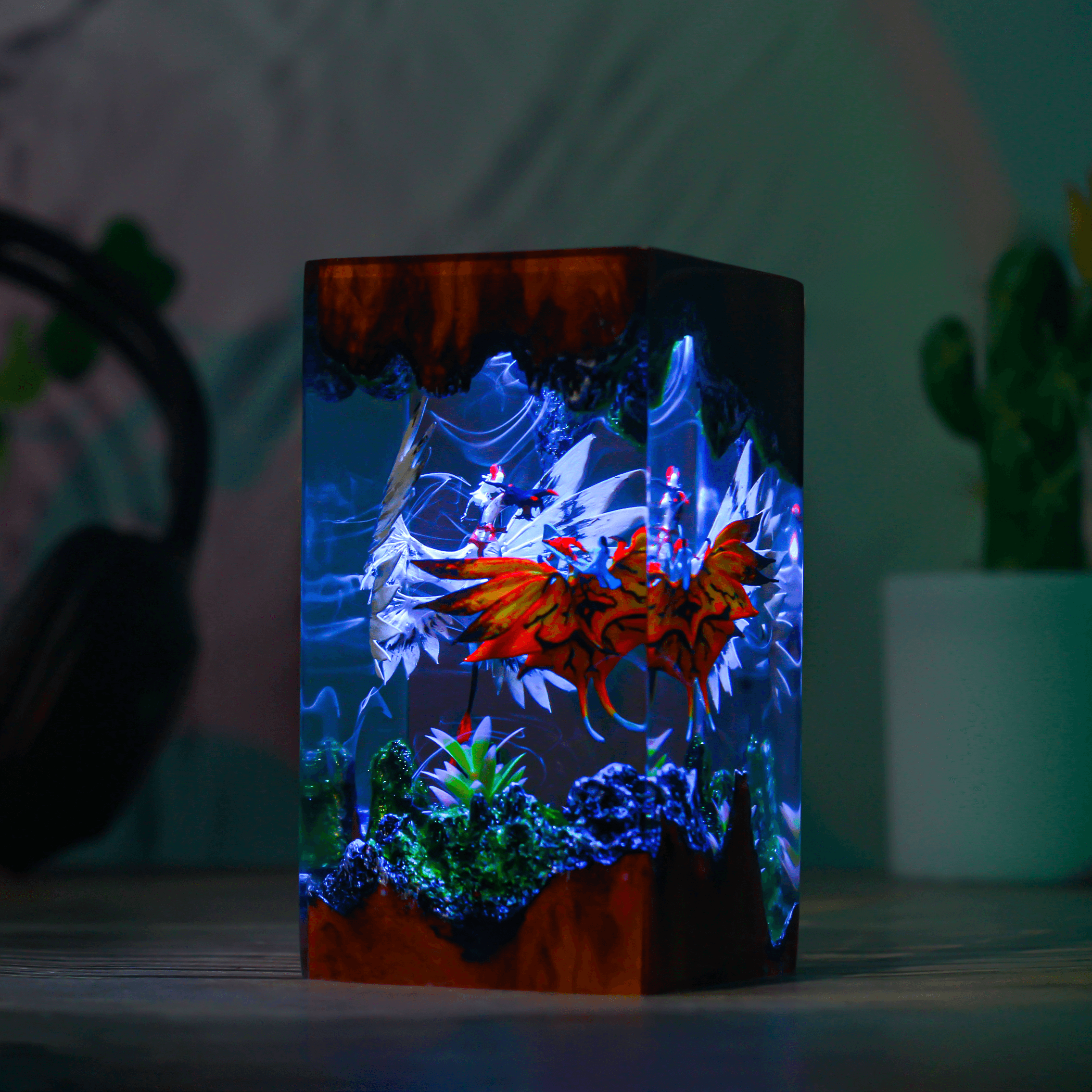 Avatar-Inspired Flying Creature Resin LED Lamp – Fantasy Decorative Art Piece - View 1