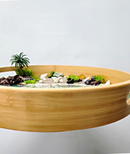 Wood & Resin Decorative Tray - Image 3